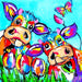 Colorful Cows In Love 5D DIY Paint By Diamond Kit - Paint by Diamond