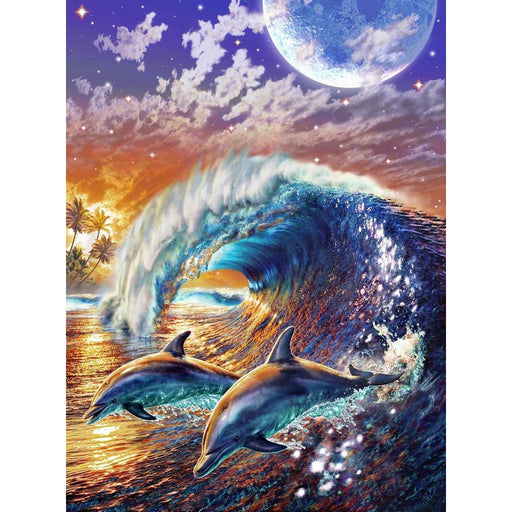 Dolphin Wave 5D DIY Paint By Diamond Kit - Paint by Diamond