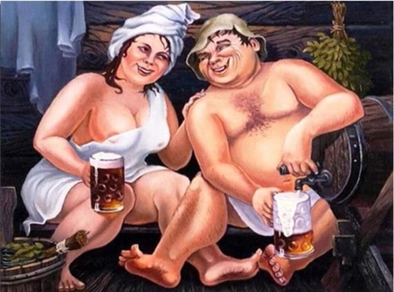 Couple Drinking Beer 5D DIY Paint By Diamond Kit