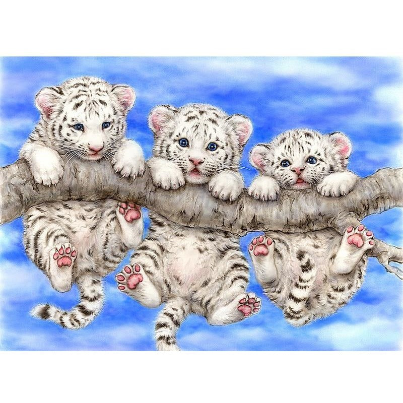 Three Cute Cubs 5D DIY Paint By Diamond Kit - Paint by Diamond