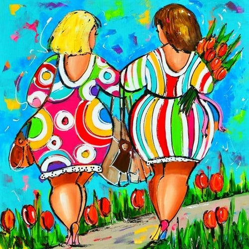 Tulip Women 5D DIY Paint By Diamond Kit - Paint by Diamond