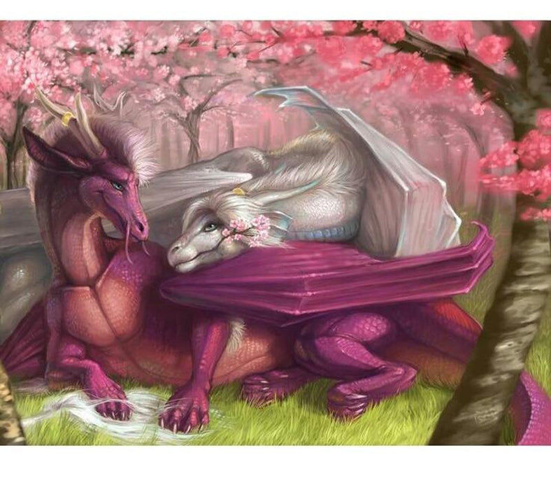 Love Dragon 5D DIY Paint By Diamond Kit