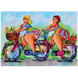 Women Biking 5D DIY Paint By Diamond Kit - Paint by Diamond