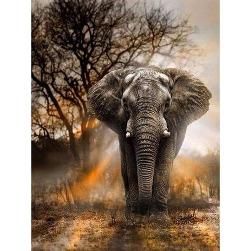 African Elephant 5D DIY Paint By Diamond Kit - Paint by Diamond
