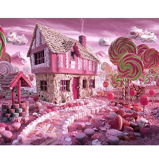 Candy House 5D DIY Paint By Diamond Kit - Paint by Diamond