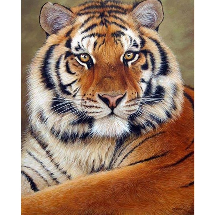 Brave Tiger 5D DIY Paint By Diamond Kit - Paint by Diamond