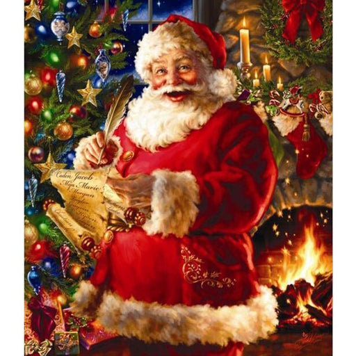 Christmas Santa Claus Joy 5D DIY Paint By Diamond Kit - Paint by Diamond