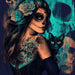 Skull Cat Woman 5D DIY Paint By Diamond Kit - Paint by Diamond