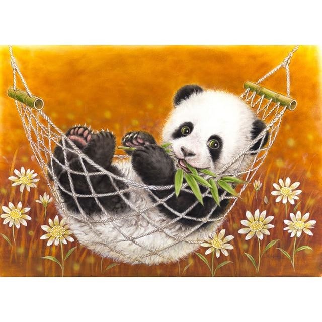 Animals Lovely Panda 5D DIY Paint By Diamond Kit - Paint by Diamond