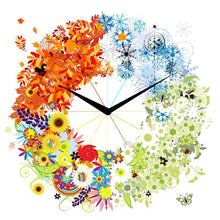 Flower Clock 5D DIY Paint By Diamond Kit
