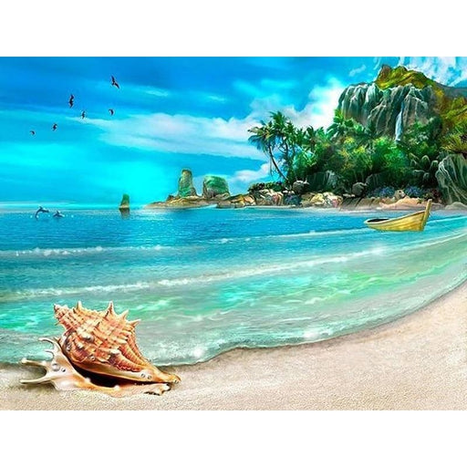 Landscape Beach 5D DIY Paint By Diamond Kit - Paint by Diamond