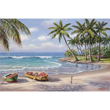 Coconut Sea Tree 5D DIY Paint By Diamond Kit