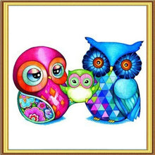 Cartoon Owl 5D DIY Paint By Diamond Kit