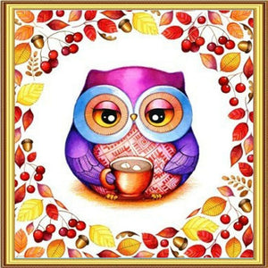 Owly Owl 5D DIY Paint By Diamond Kit - Paint by Diamond