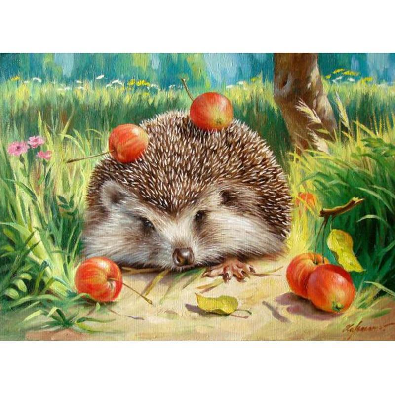 Small hedgehog 5D DIY Paint By Diamond Kit - Paint by Diamond
