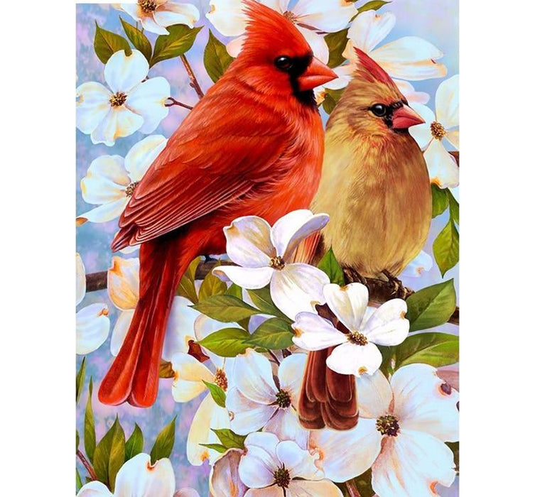 Spring Birds 5D DIY Paint By Diamond Kit