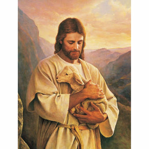 Jesus & Lamb Paint By Diamond Kit - Paint by Diamond