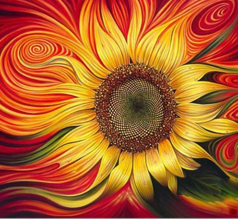 Colorful Sunflowers 5D DIY Paint By Diamond Kit