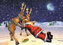 Santa & Reindeer 5D DIY Paint By Diamond Kit