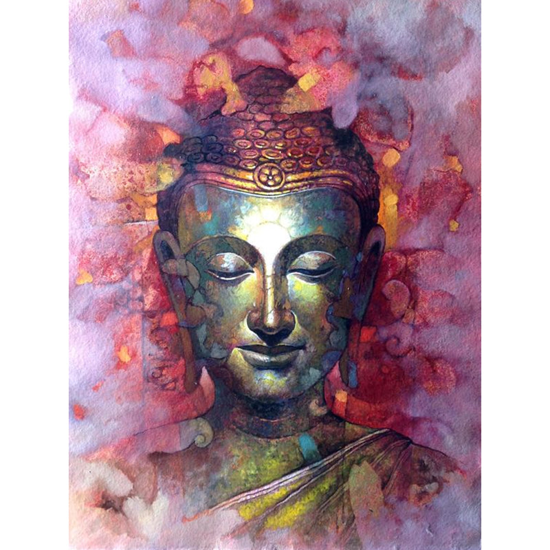 Buddha & Flower 5D DIY Paint By Diamond Kit