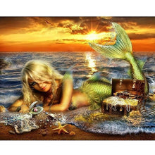 Mermaid And Sea 5D DIY Paint By Diamond Kit - Paint by Diamond