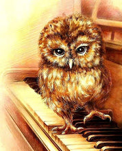 Piano Owl 5D DIY Paint By Diamond Kit - Paint by Diamond