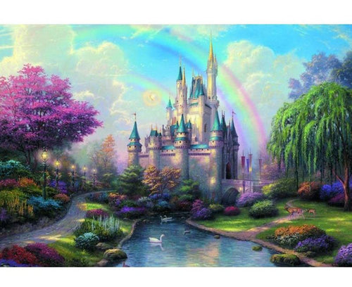 Magical Castle 5D DIY Paint By Diamond Kit