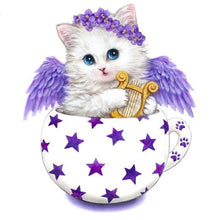 Angel Cartoon cat 5D DIY Paint By Diamond Kit - Paint by Diamond