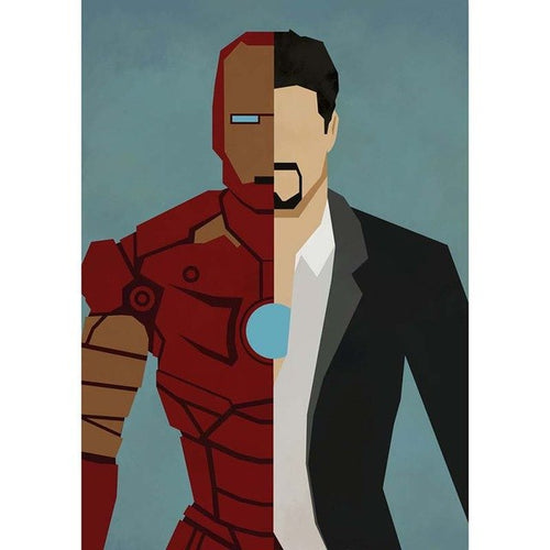 Cartoon Iron Superhero 5D DIY Paint By Diamond Kit