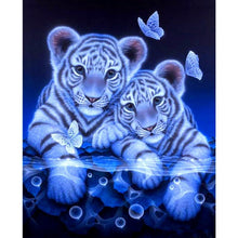 Tigers & Butterfly 5D DIY Paint By Diamond Kit - Paint by Diamond