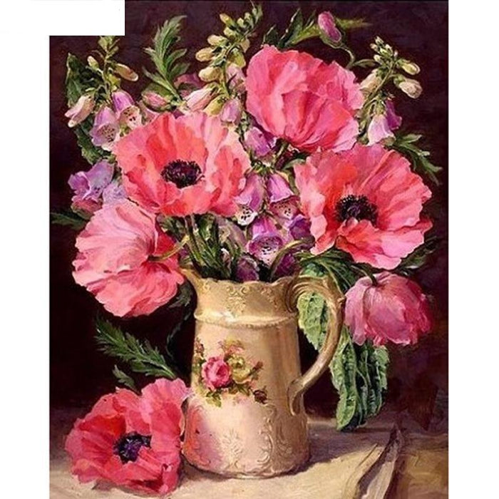 Flowers In A Vase 5D DIY Paint By Diamond Kit