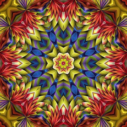 Red Religion Mandala Mosaic 5D DIY Paint By Diamond Kit - Paint by Diamond