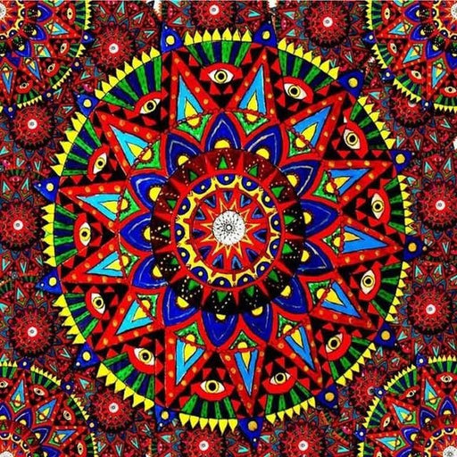 Religion Red Aesthetic Mandala 5D DIY Paint By Diamond Kit - Paint by Diamond