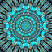 Sky Blue Religion Mandala 5D DIY Paint By Diamond Kit - Paint by Diamond