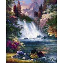 Forest Waterfall 5D DIY Paint By Diamond Kit - Paint by Diamond