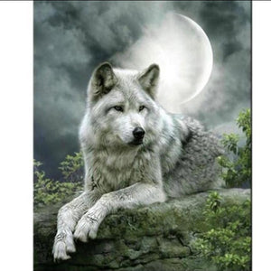 Wolf Animal 5D DIY Paint By Diamond Kit