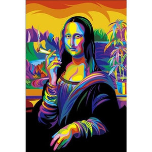 Colorful Mona Lisa 5D DIY Paint By Diamond Kit - Paint by Diamond