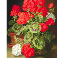 Red Flowers 5D DIY Paint By Diamond Kit