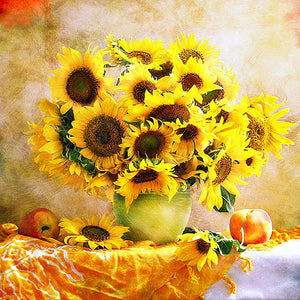Sunflower 5D DIY Paint By Diamond Kit - Paint by Diamond