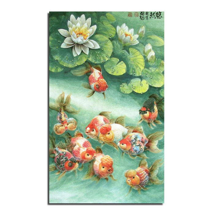 Goldfish Pond 5D DIY Paint By Diamond Kit