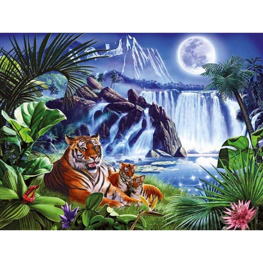 Waterfall Tiger 5D DIY Paint By Diamond Kit - Paint by Diamond