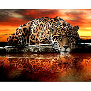 Fierce Cheetah 5D DIY Paint By Diamonds Kit