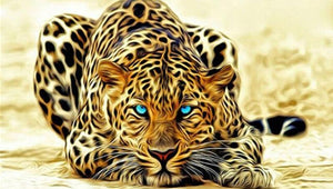 Leopard Tiger 5D DIY Paint By Diamond Kit