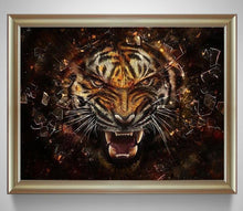 Ferocious Tiger 5D DIY Paint By Diamond Kit