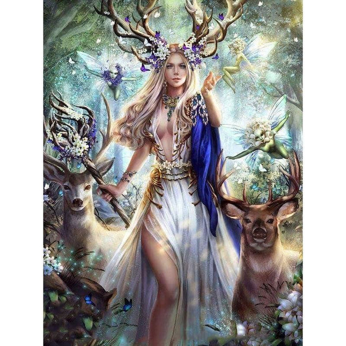 Beauty & The Deer 5D DIY Paint By Diamond Kit - Paint by Diamond