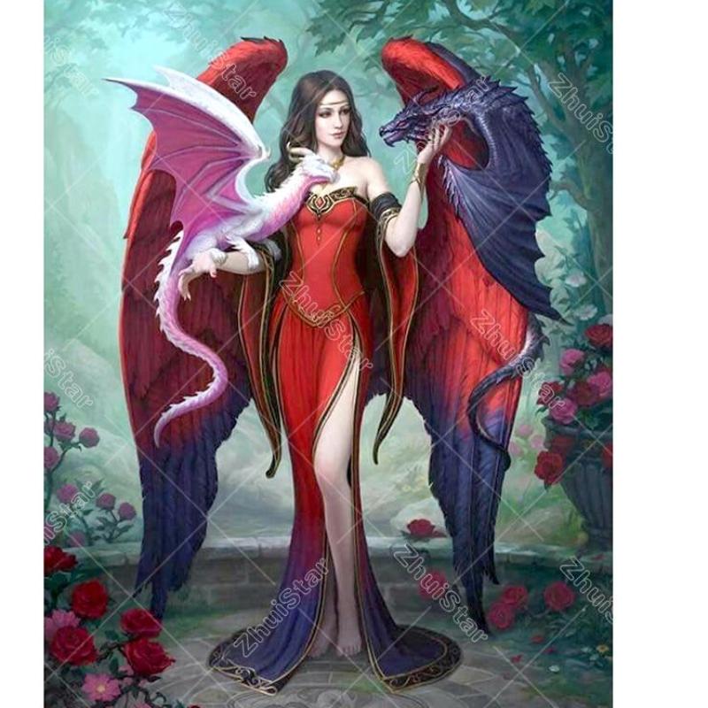 Goddess & Dragon 5D DIY Paint By Diamond Kit