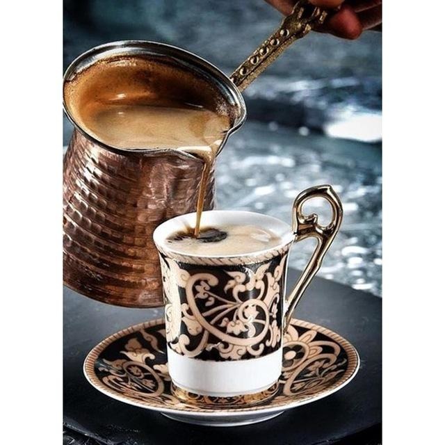Sweet Turkish Coffee Cup 5D DIY Paint By Diamond Kit - Paint by Diamond