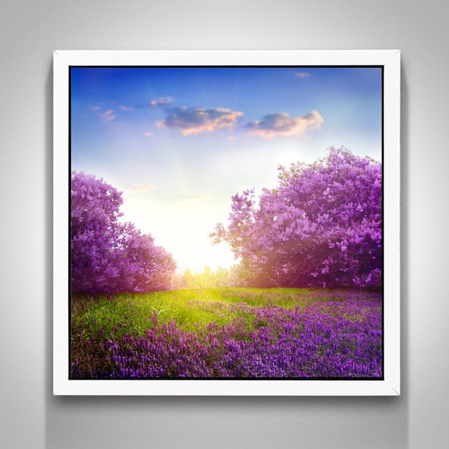 5D DIY Diamond Painting "lavender fields" Embroidery Full Square Diamond Cross Stitch Rhinestone Mosaic Painting Home Decor Gift - Paint by Diamond