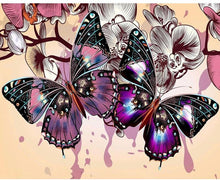 Purple Butterfly 5D DIY Paint By Diamond Kit - Paint by Diamond