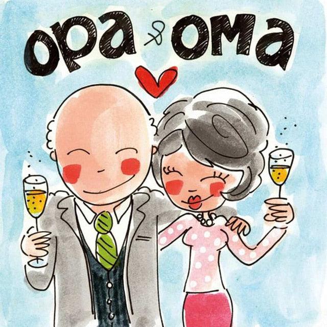 Opa And Oma Paint By Diamond Kit - Paint by Diamond